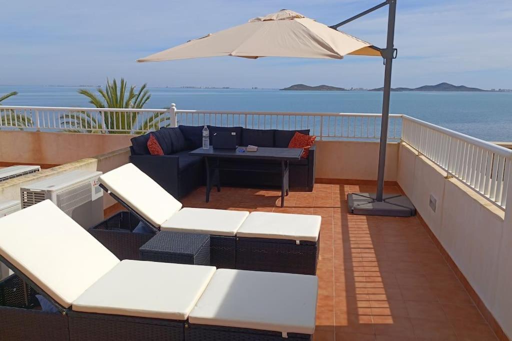 Top Floor Apartment Beachhouse, Beautiful Sea View, On The Beach! Cartagena Exterior photo